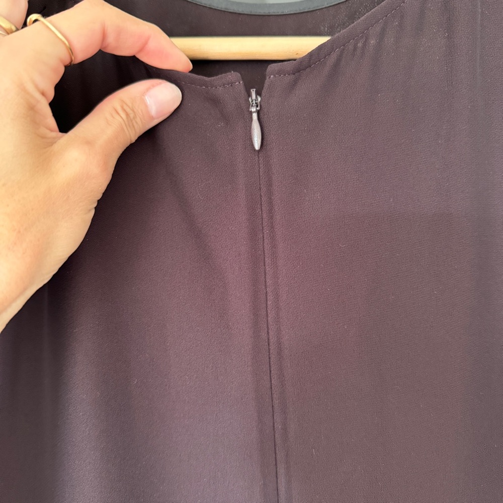 Jil Sander Brown Open Side Midi Dress View 6